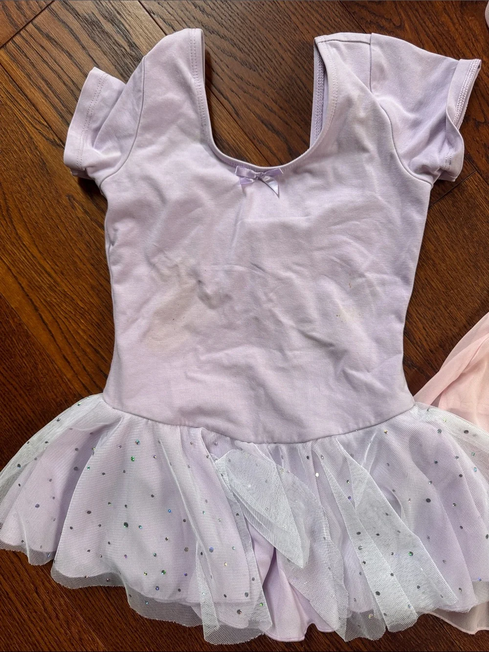 Girls' Ballet Dress and Wrap Set - Light Pink & Light Purple